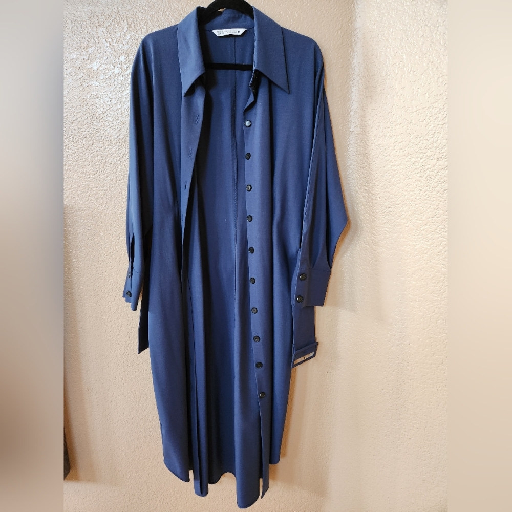 ZARA Light Maxi Trench Coat Size XXL